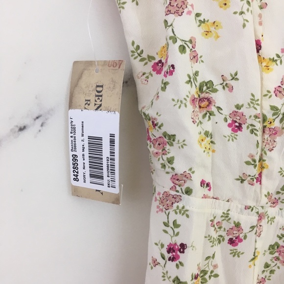 Denim & Supply Ralph Lauren Floral Ruffle Jumpsuit - Picture 7 of 8